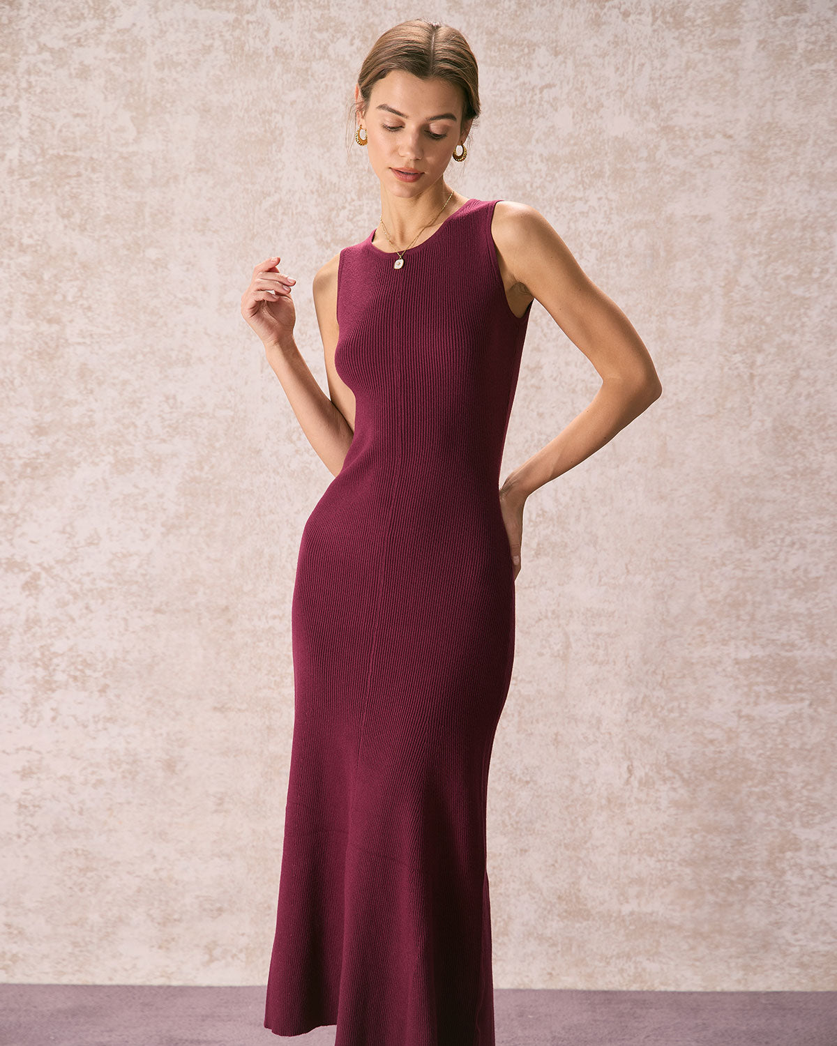 burgundy maxi sweater dress Burgundy A Line V Neck Chiffon Long Prom Dresses with Slit, Burgundy F –  Shiny Party